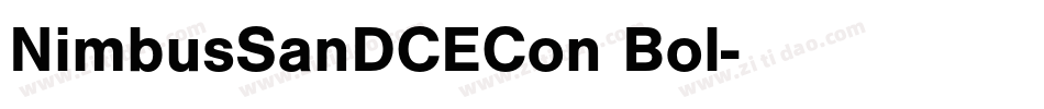 NimbusSanDCECon Bol字体转换